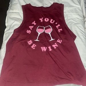 Say you’ll be wine tank